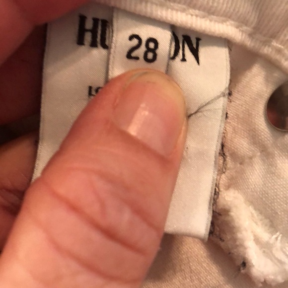 Hudson white jeans, bootcut - Picture 5 of 5
